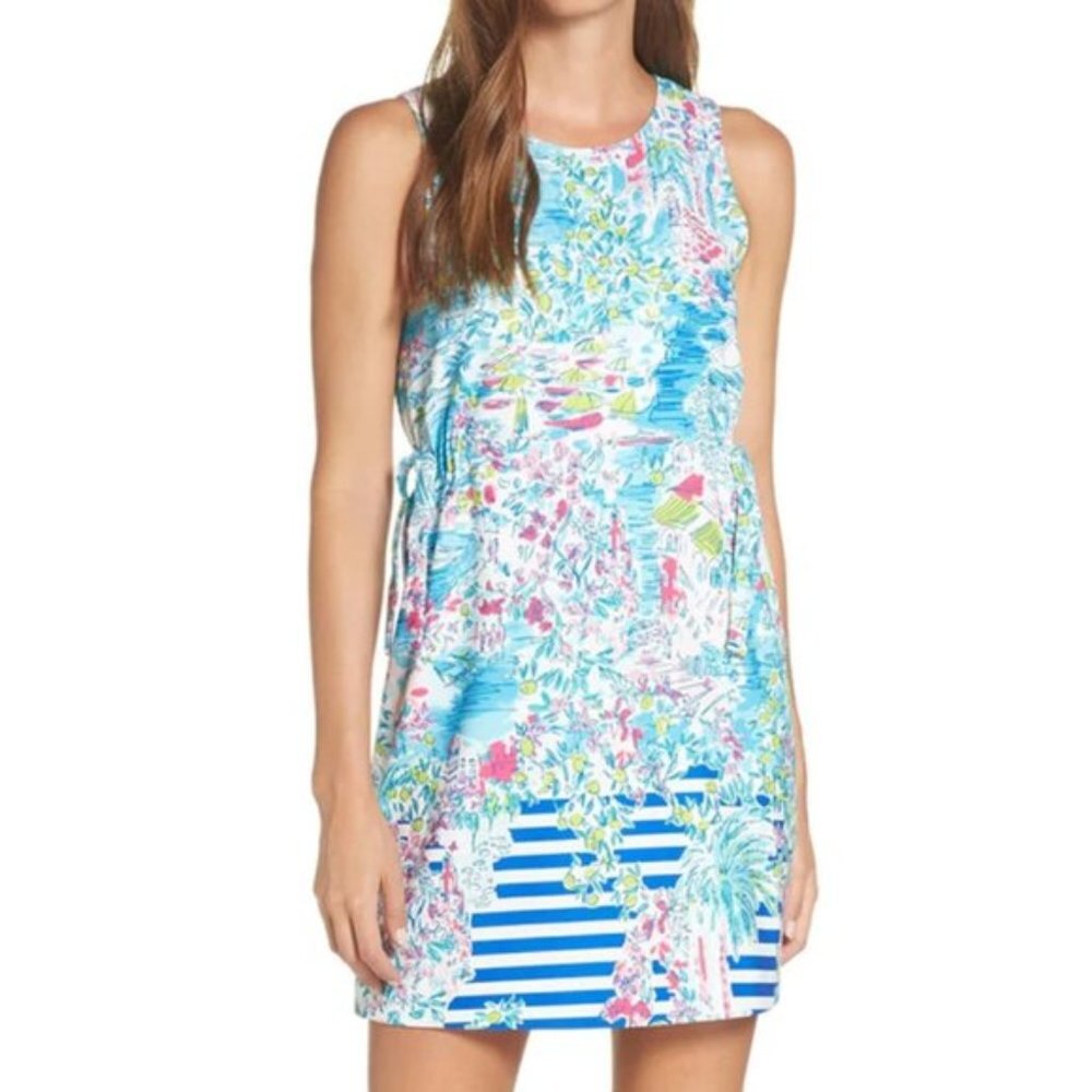 NWT Lilly Pulitzer Marli Postcards Stretch Shift Dress Size 2